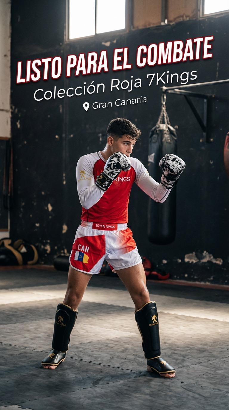 Conjunto grappling colección roja 7Kings — set deportes combate